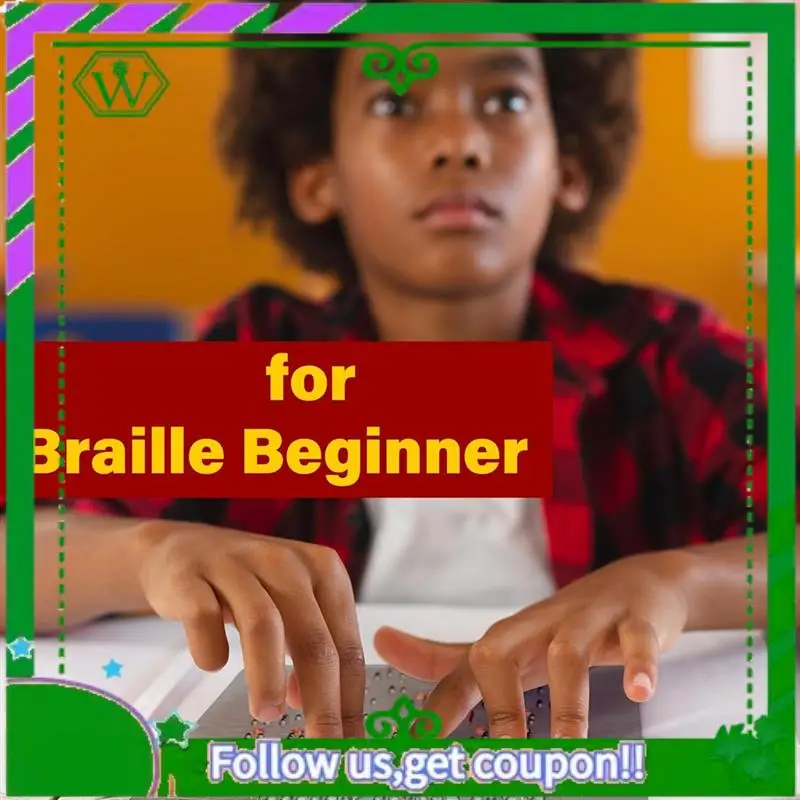 ABIK-Braille Alphabet Board,Raised Dots, For Beginners' Learning Of Numbers& Punctuation, Educational Gift