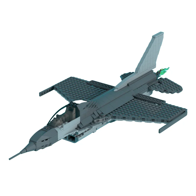 544 pièces MOC F Fighting Falcon Creator Expert, jouet de construction en blocs, assemblage, cadeaux de Noël, idée de bricolage, éducation