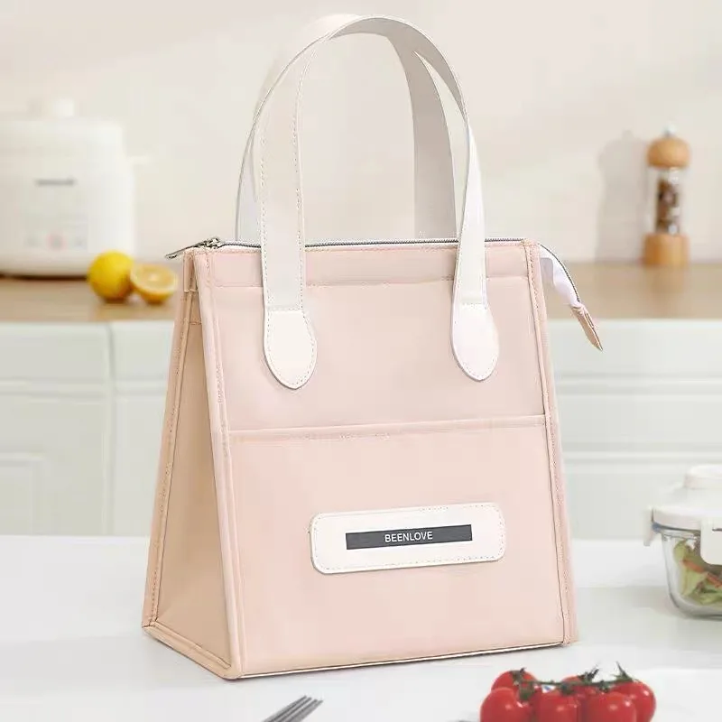 Large Capacity Lunch Box Bag Portable Handheld Work Picnic Thermal Insulation Bag Portable Lunch Bag for Taking Lunch to Work