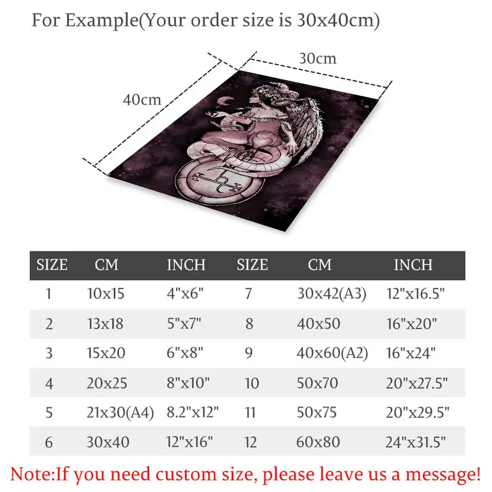 ليليث غامض أم الشياطين آلهة المشارك حديقة عدن يطبع آلهة الظلام السحر الفن اللوحة لديكور جدران المنزل