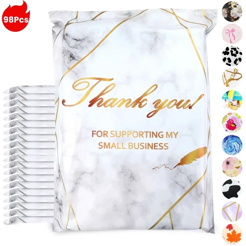 

98Pcs Logistics Bags Packaging Packages Bags for Shipping Self Sealing Bags Packaging polymailer bags packaging Poly Mailer Bags