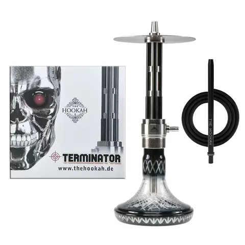 Terminator Hookah Shisha Set 304 Stainless Steel Large Hookah Smoking Set Russian Shisha With Bottle