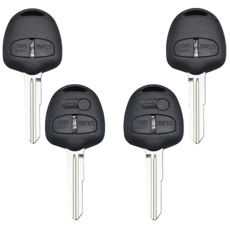 FLYBETTTER OEM 10個入り 2/3ボタン交換用キーケース リモートキーシェル 三菱 トライトン パジェロ アウトランダー ASX ランサー用