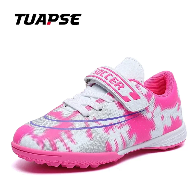 TUAPSE Children Broken Nails Football Shoes Design Fashion Training Soft Breathable Soccer Cleats Boy Girl Sneakers Size 30-39