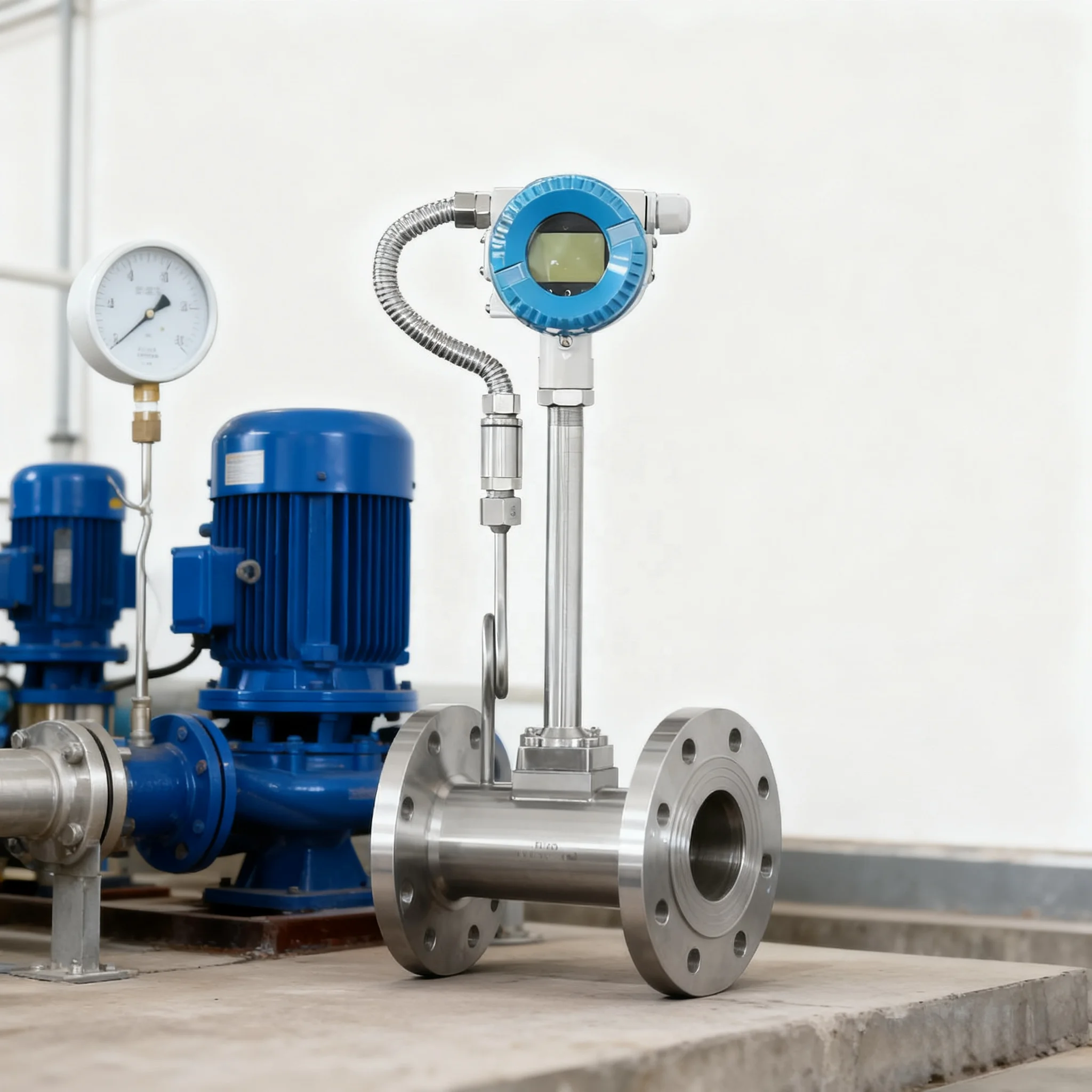 

Hot Sale KFMH High Accuracy Digital DN80 RS232 Water Flowmeter 1.0% 1.5% Air Steam Vortex Flow Meter