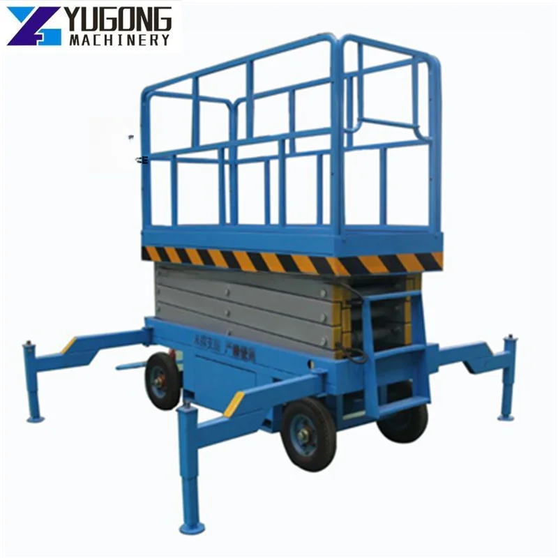 YG Mobile Hydraulic Scissor Lift 6m  Scissor Lift Platform 500kg Load Capacity Aerial Work Platform Small Crane Equipment