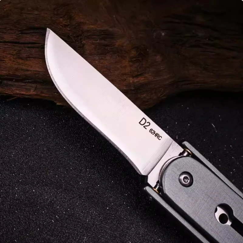 Coltello pieghevole da esterno ad alta durezza, coltello da carne portatile portatile, coltello portatile per autodifesa, coltello espresso per smontaggio