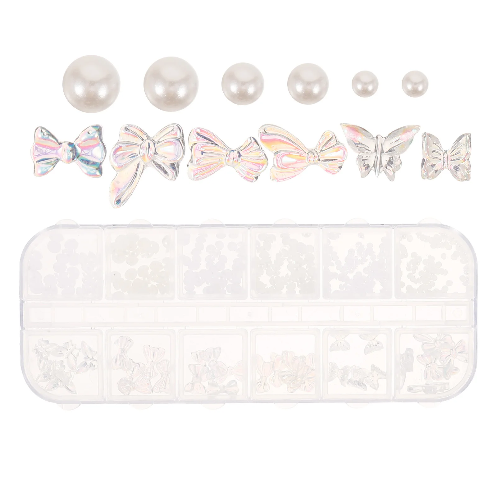 Nail Art Jewels Charms Assortiment DIY Crafting Accessoires voor nagels Art Vlinder Strikken Parels Nagelbedels Bulk