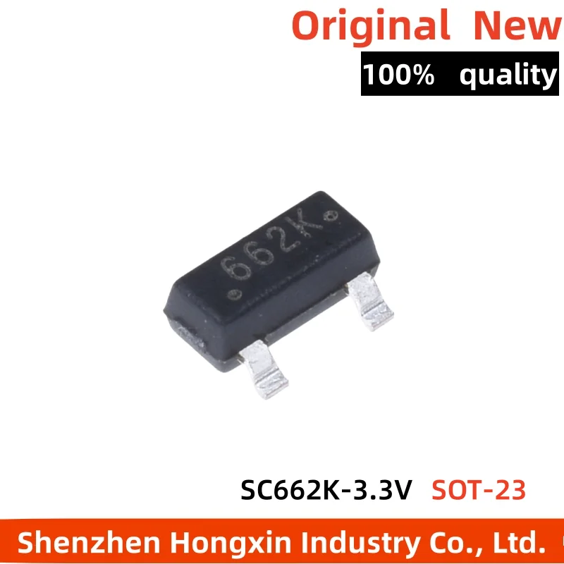 

10 pieces SMT SC662K-3.V SOT-23 250mA Low Dropout Voltage Regulator Chip