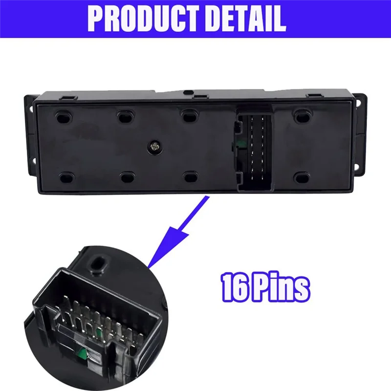 

Car Front Left Side Electric Power Master Window Lift Control Switch 93570-1R210 For Hyundai Accent 2015-2017 LHD