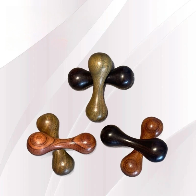 Juguetes de descompresión de nudillos de madera, regalo, giroscopio giratorio para dedo, ansiedad, alivio del estrés, Spinner de mano, pulido de sándalo ​