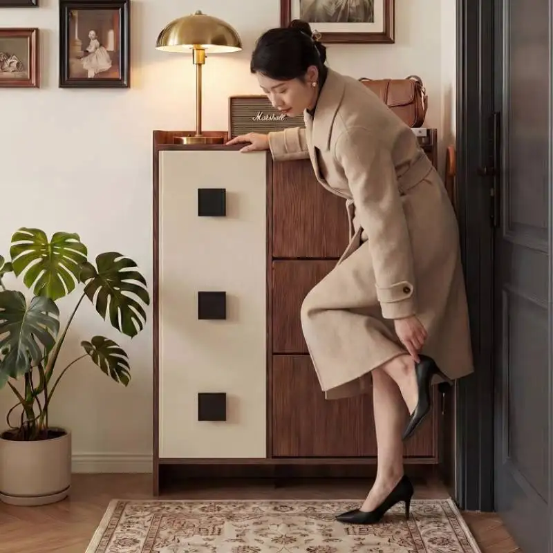 Hallway Modern Shoe Cabinet Drawers Accessories Apartments Storage Shoe Rack Organizer Wooden Organizador Zapatos Furniture