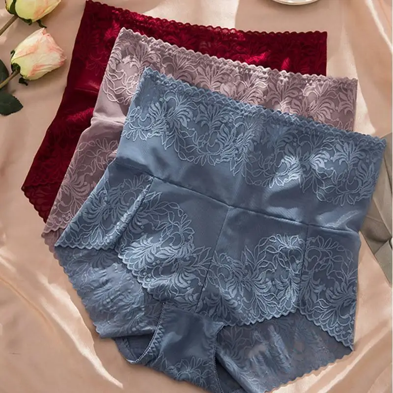 Culotte Personalisée en dentelle شفافة à fleurs grande taille pour femmes varia en gros sous-vêtements مثير sans couture