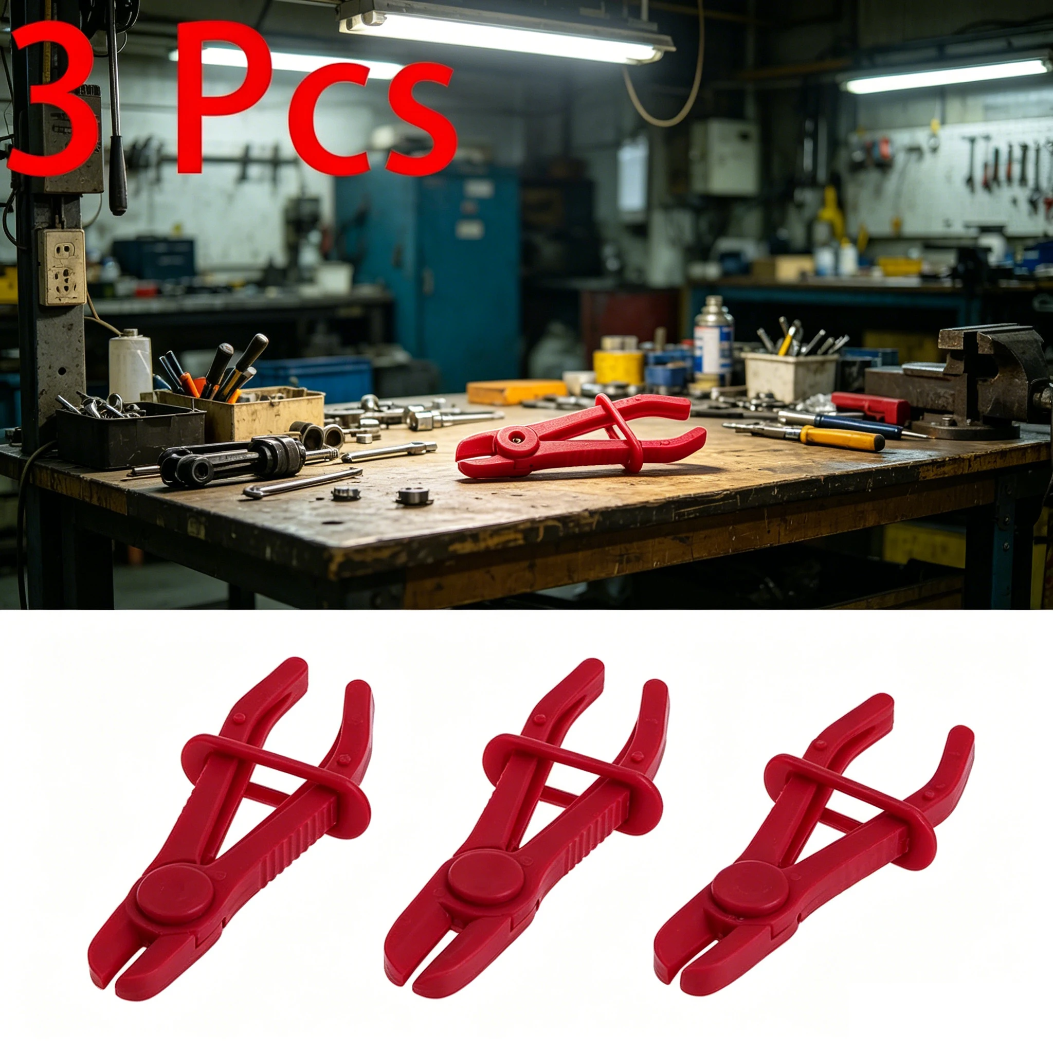 

3Pcs/Set Hose Tube Clamp Pliers Tool Brake Fuel Water Line Clamp Pliers for Car Repair Hose Clamp Removal Hand Tool