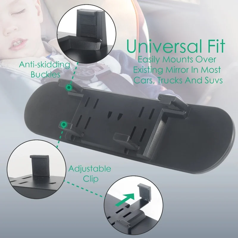 High Quality Adjustable Multifunctional Extended Rearview Mirror For Wider Viewing Range Vehicle Exterior Accessories