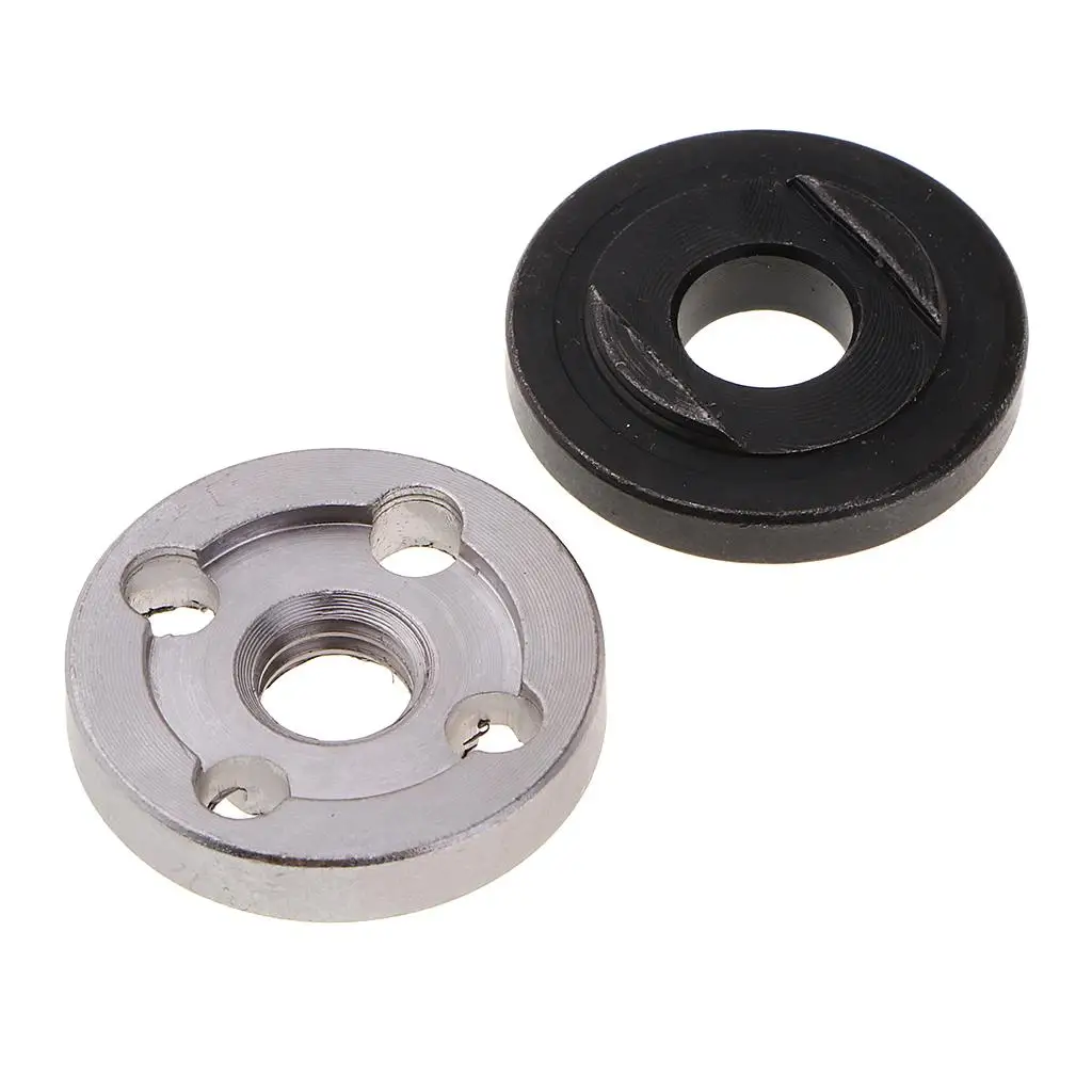 Dado flangiato smerigliatrice angolare per smerigliatrice angolare 100 acciaio metallo interno esterno flangia dado diametro esterno 30mm, diametro interno 10mm parti (2 Set)