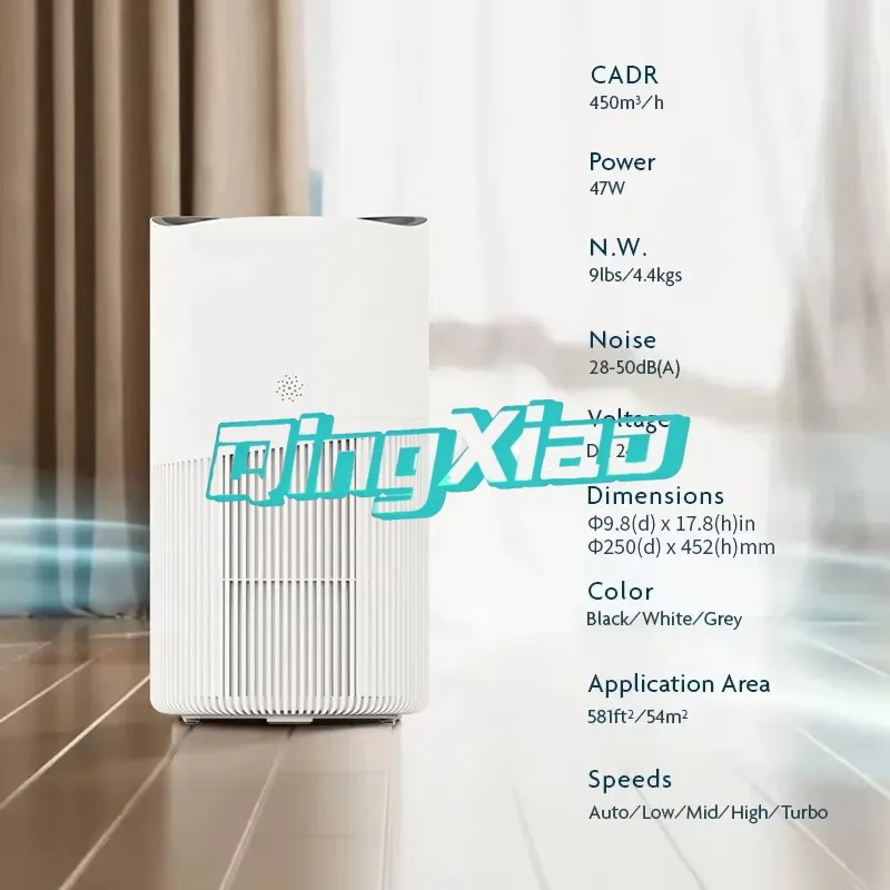 Smart App Control Air Purifier Remove Smoke Odor Negative Ion Quiet Indoor Air Cleaner For Home Bedroom Gift Hepa Filter view 6