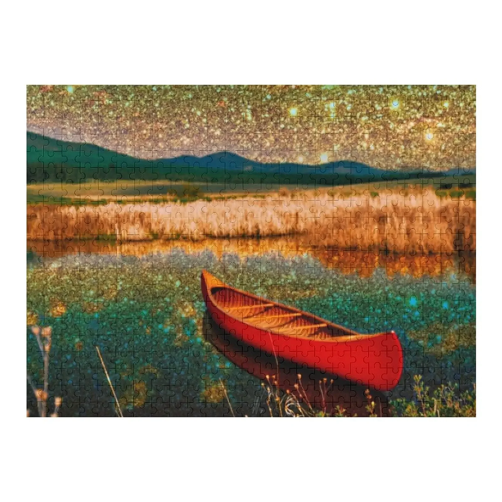 

The Bright Side - Dreamy Sparkly Universe Jigsaw Puzzle Personalized Child Gift Custom Wood Puzzle