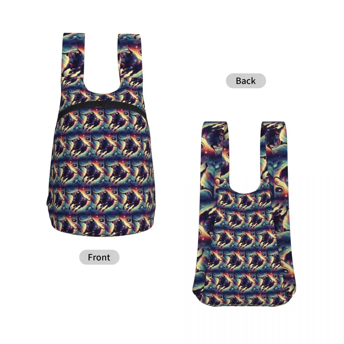 Mystic Bull Backpack Student Storage BookBag Children School Bag Laptop Shoulder Bags for Men Women