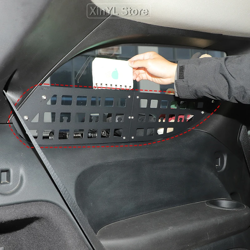 

For Dodge Durango 2006-2010 Metal Car Rear Window Storage rack Mesh Expansion Storage Fence Modification Accessories
