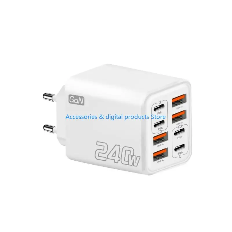 77JD Fast Speed 240W Charging Station 8 Port Material Efficient Power Delivery For All Gadgets