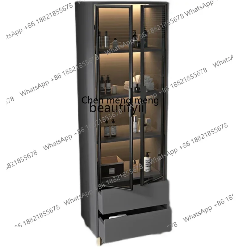 

xzzBathroom Side Cabinet Bathroom Storage Organizer Intelligent Induction Clothes Closet Combination Storage Floor Cabinet