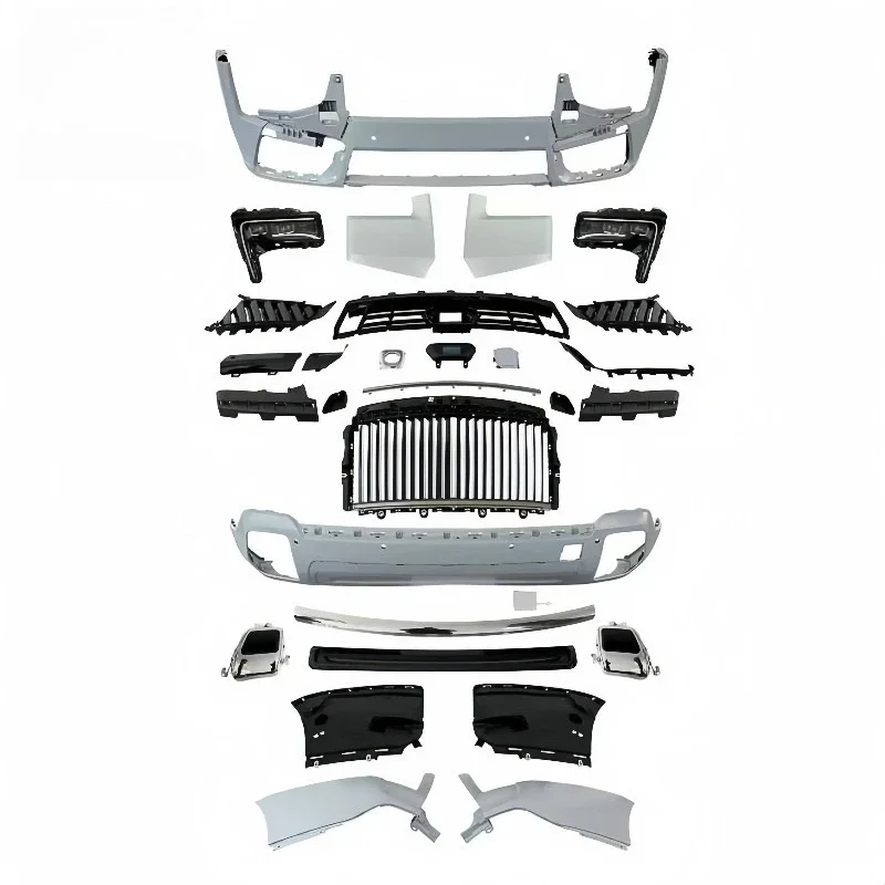For Rolls Royce Cullinan Bumper Kit 2019 Upgrade 2025 Old to New Version Body Kit Plug and Play LED Headlights