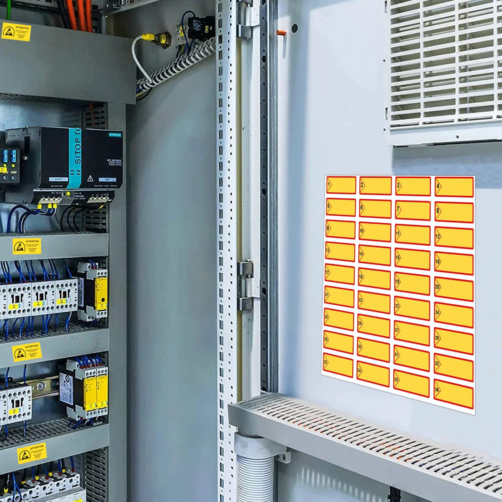 

450pcs 60X30Mm Anti Static Stickers Extra Thick Durable Wall Decal For Office Equipment Decoration Outdoor Indoor