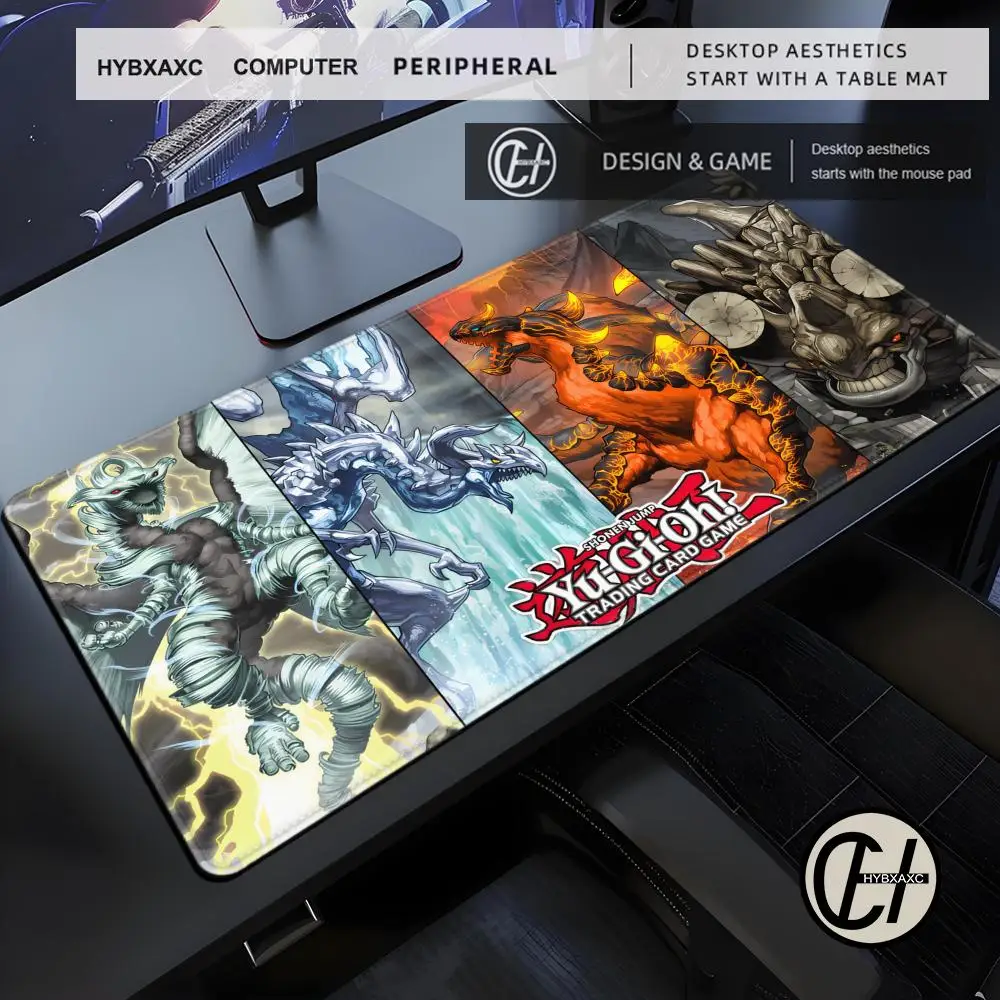 Fallen of Albaz Blazing Y-Yu-Gi-Oh Mouse Pad Large Desk Mat Keyboard Ergonomic HYBXAXC Rubber PC Non-slip Anti-fray Home Custom