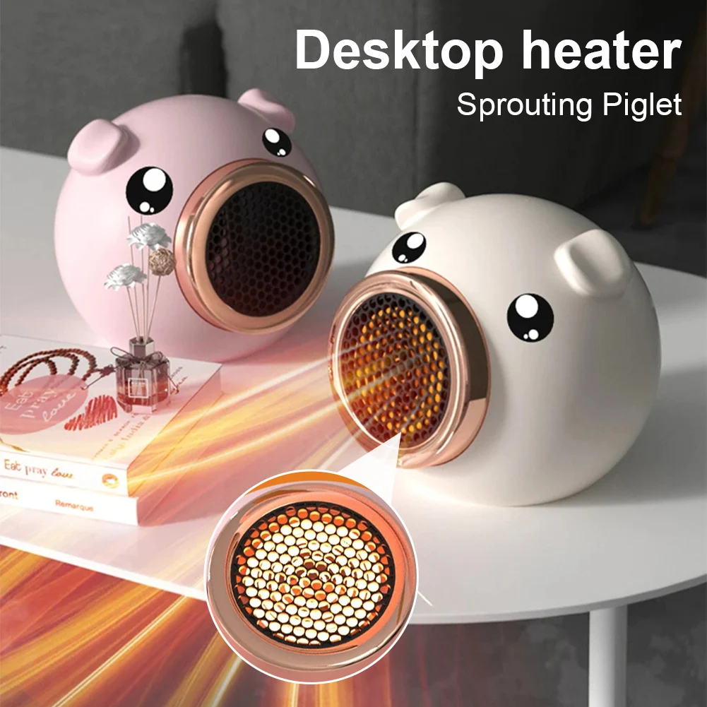 

Portable Electric Heater Desktop Fan Heater Heating Low Noise Warm Air Blower Fast Heating Home Office Warmer Machine For Winter