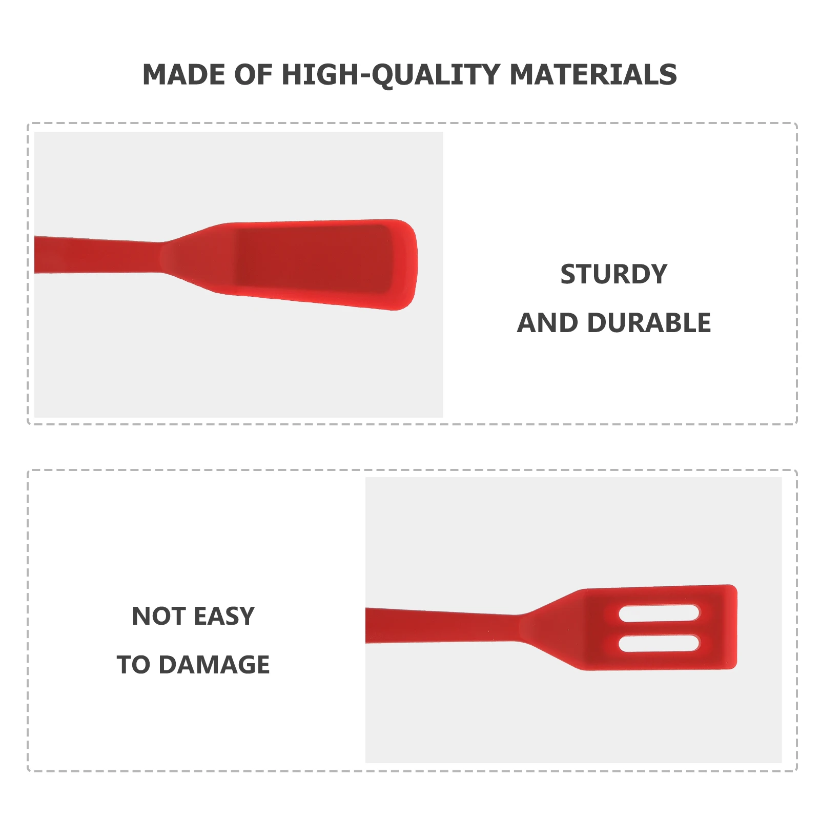 

2pcs Silicone Spatula Set Premium Kitchen Tools Heat Resistant Non-Stick Wall Mountable Home Restaurant Use for Pancakes