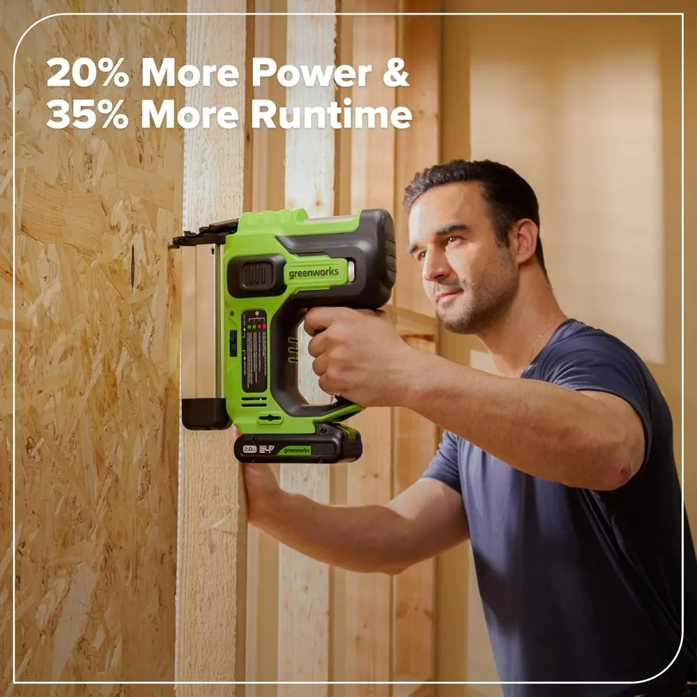 Комплект аккумуляторных 10 инструментов Greenworks, 24 В: дрель, ударная отвертка, циркулярная пила, сабельная пила, лобзик, шлифовальный станок, рабочий свет, M