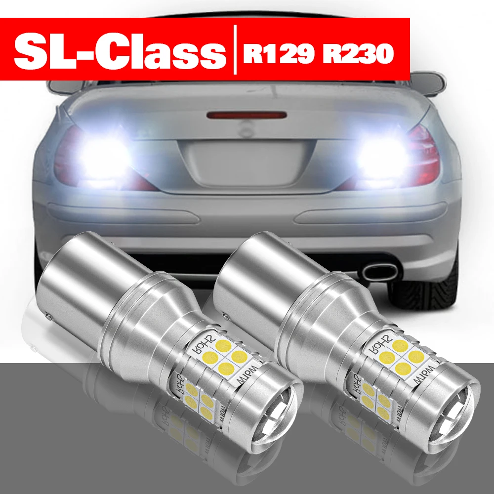 For Mercedes Benz SL Class R129 R230 1992-2012 2pcs LED Reverse Light Backup Lamp Accessories 2006 2007 2008 2009 2010 2011