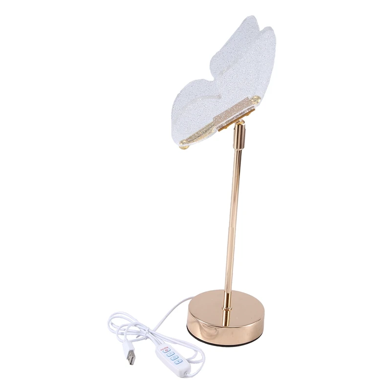 

Butterfly Desk Lamp Indoor Lighting Button Home Decoration Bedroom Bedside Living Room Desk Lamp Plug-In Model Easy Install