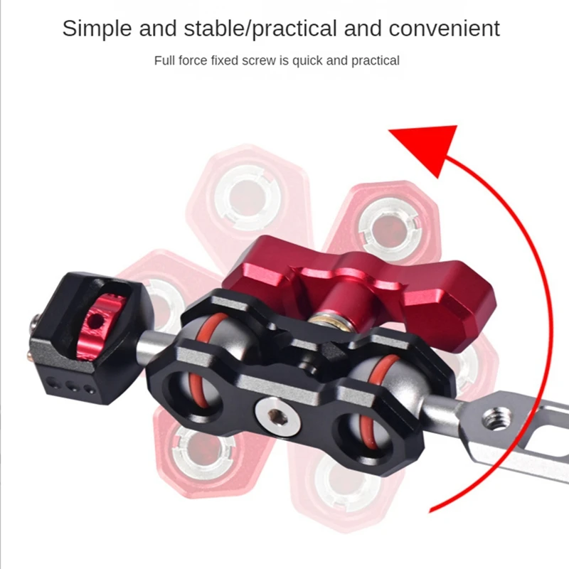 アルミニウム合金アーム付き携帯電話,非接触金属カメラ,V-S-005F度回転,ユニバーサルアクセサリー