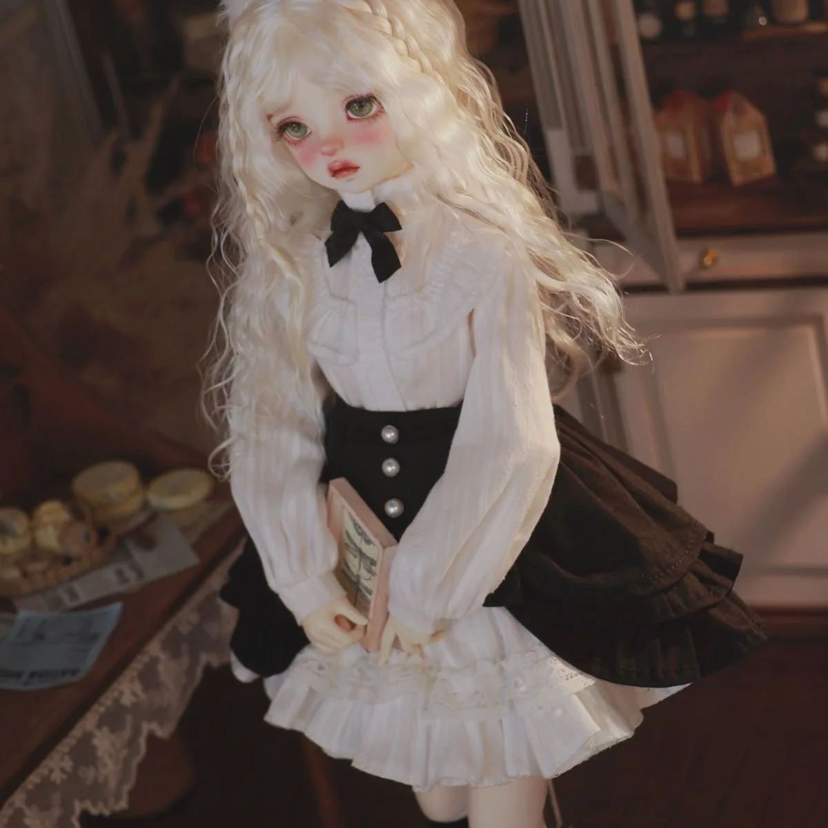 

（customization 30day）BJD doll clothes suitable for 1/4 size red set clothes set doll accessories (8 points)