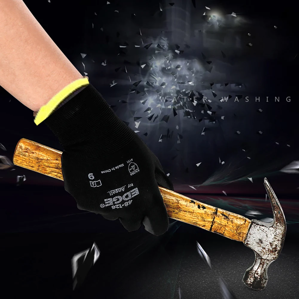 

Pu Coated Work Safety Gloves General Purpose Mechanic Hand Protection Industrial Protective Work Flexible Safety Working Gloves