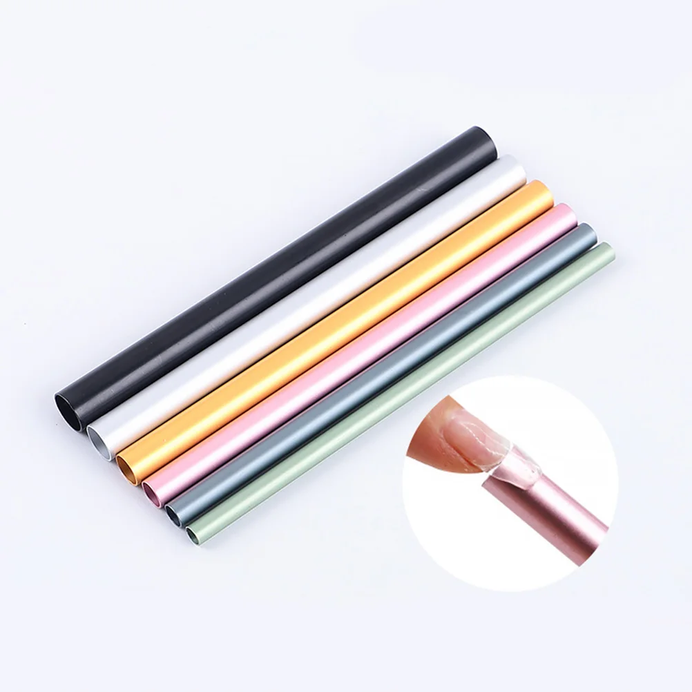 

2 Set Shaping Sticks Tubes Nail Uv Gel Manicure Tools Art Tools for UV Gel Manicure Rod French Tips Salon Home Gifts
