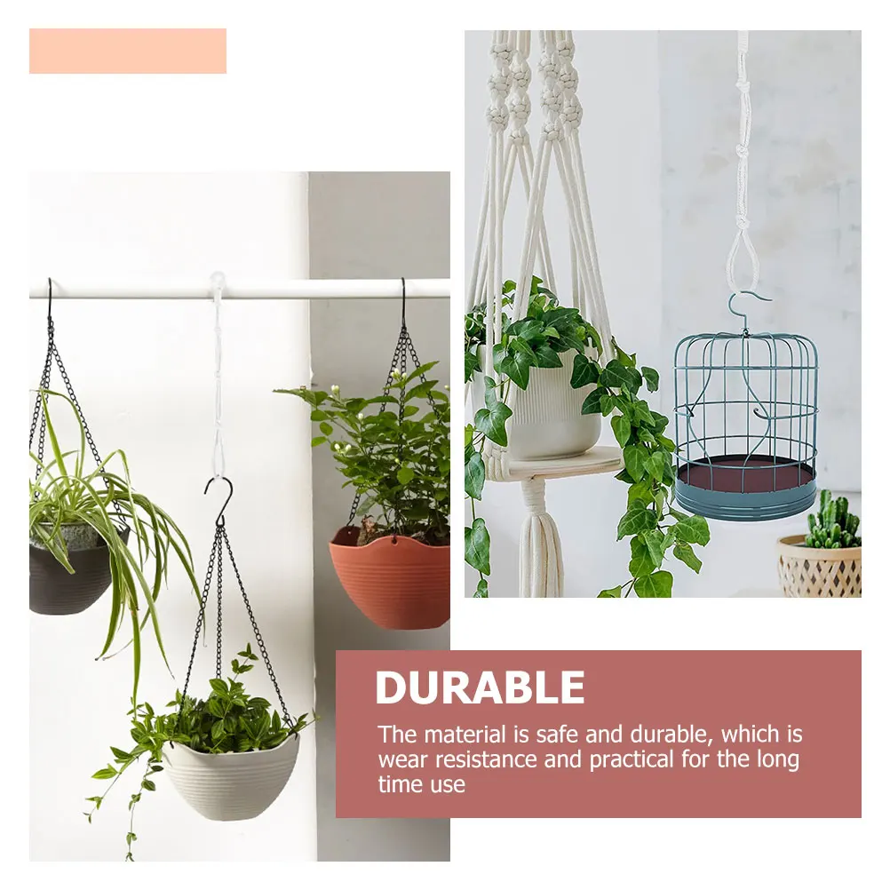 

4 Pcs Plant Hanger Extenders Cotton Flower Pot Holders Macrame Hanging Decor Long Durable Strong