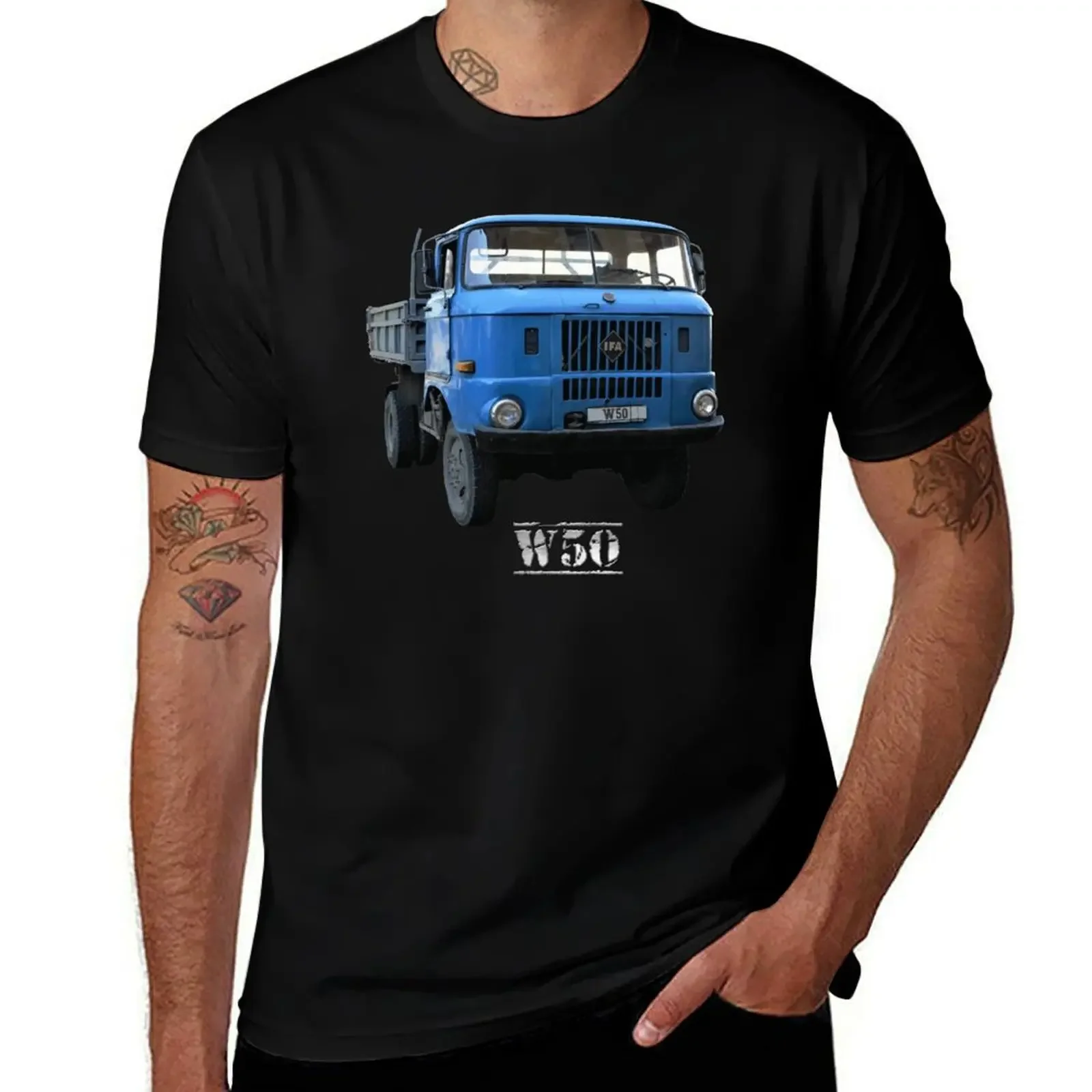 GDR truck IFA W50 T-Shirt Funny t-shirts oversizeds cotton man t-shirts vintage anime shirt mens graphic t-shirts