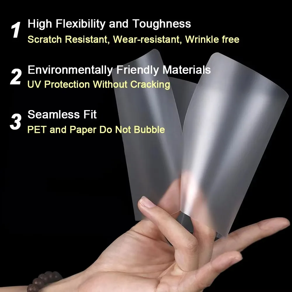 PET Laminating Pouches 3/4/5/6/7/8 Inch 60 Mic Thermal Laminating Film Transparent Glossy Plastic Film