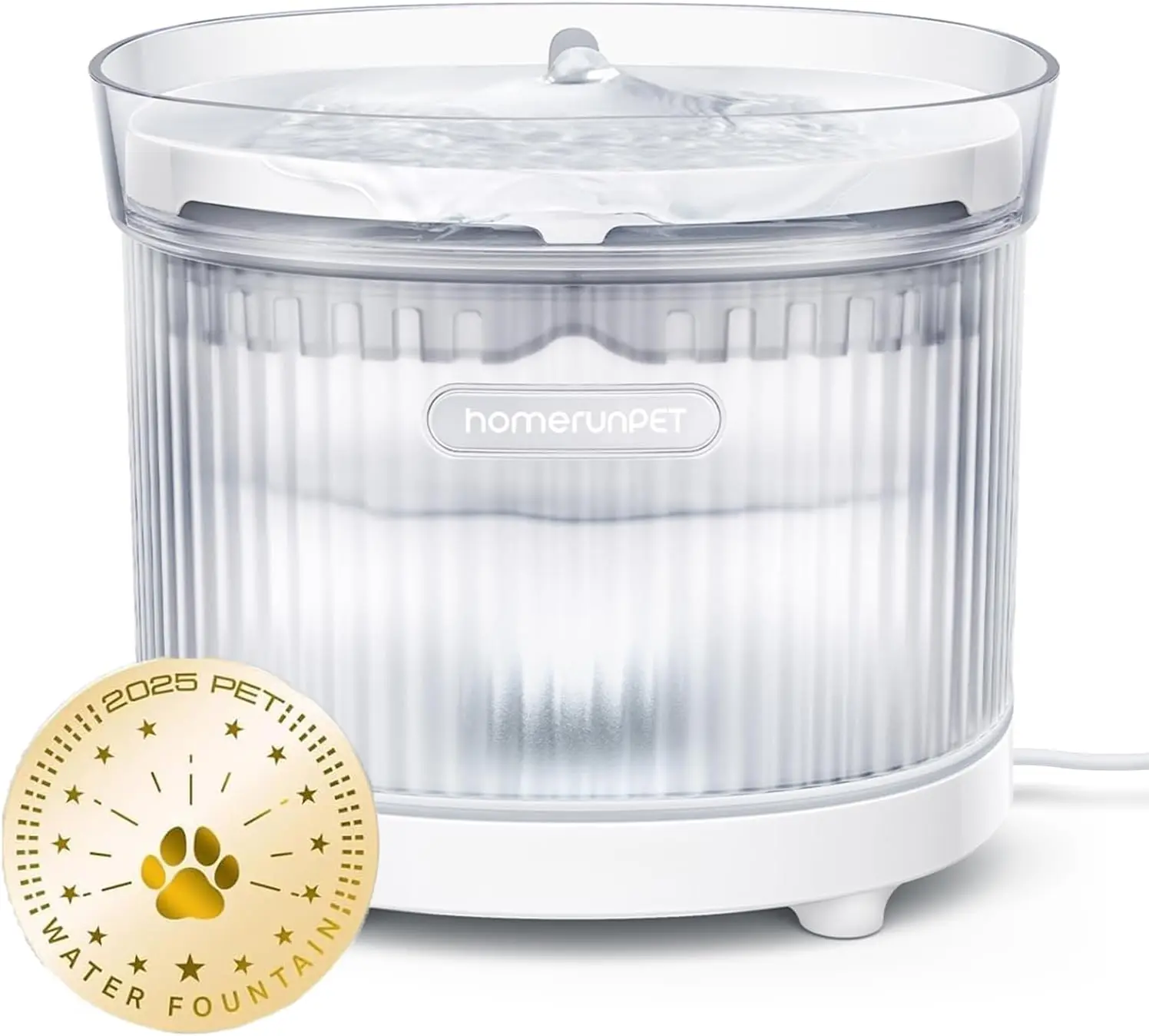 

Wireless Pump Cat Water Fountain - Detachable Design for Easy Cleaning, Multi-Cat Water Dispenser with Chew-Proof Base