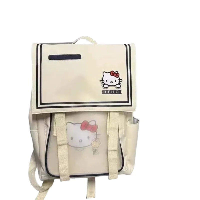 حقيبة ظهر للأطفال من Hello Kittys Ins Sanrios حقيبة ظهر جديدة ذات سعة كبيرة حقيبة ظهر لطيفة للفتيات والطالبات حقيبة مدرسية من قماش أكسفورد #6