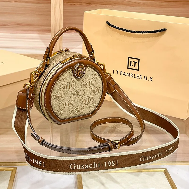 Light luxury brand genuine leather bag for women 2023 new high-end designer autumn and winter fashion single shoulder crossbody