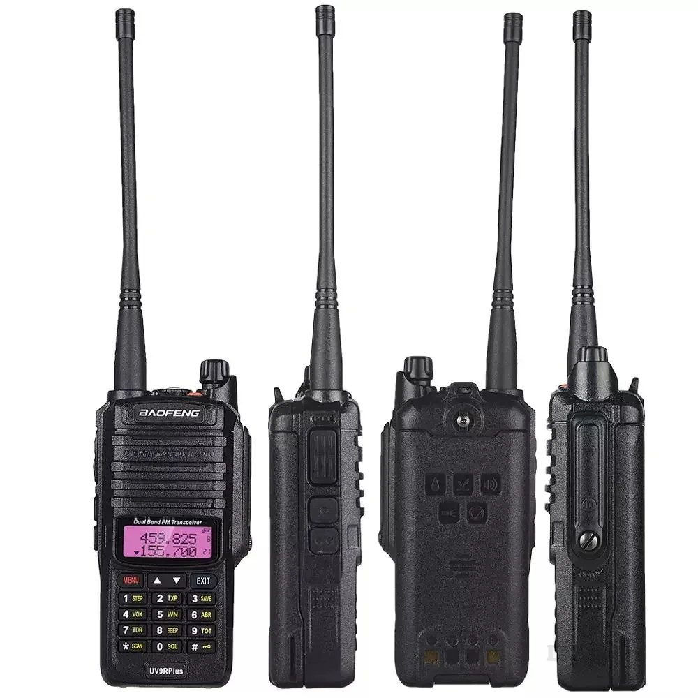 Baofeng-walkie-talkie UV-9R Plus, resistente al agua, largo alcance, 10km, alta potencia, 10W, modos duales, PTT, UV-9r plus, UHF, VHF, portátil