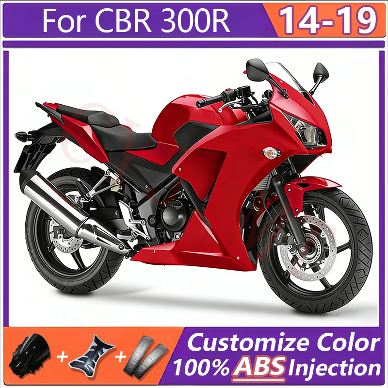 Motorcycle Bodyframe Fairing Kit for Honda CBR300R CBR300 2014-2017 2018 2019 ABS Plastic Fairings CBR 300R 14-19 Bodywork Cover