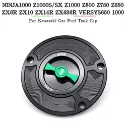 Tampa do tanque de combustível da motocicleta, tampa para Kawasaki NINJA1000, Z1000S, SX, Z1000, Z800, Z750, Z650, ZX6R, ZX10, ZX14R, ZX636R, VERSYS650, 1000