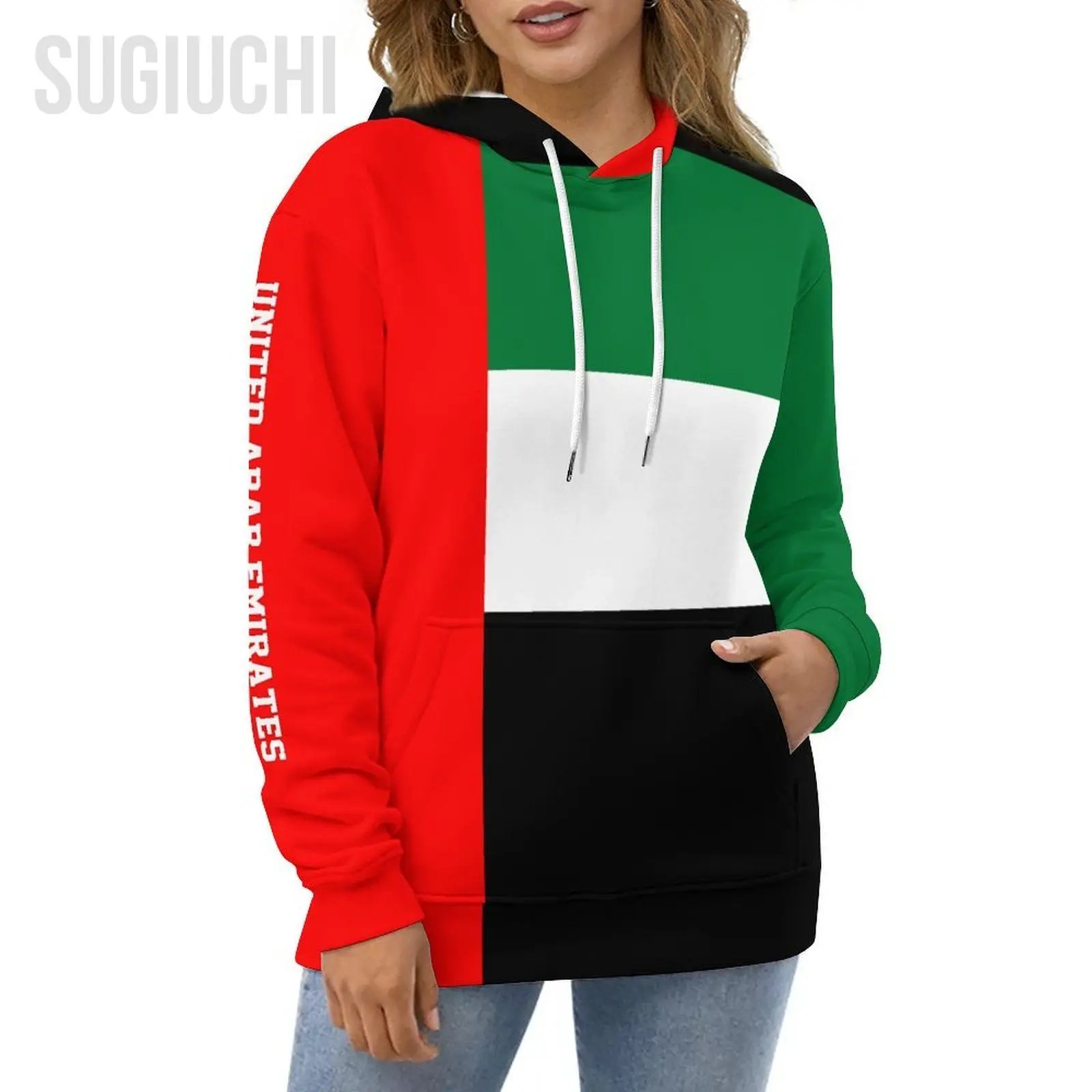 Unisex 3D Hoodie United Arab Emirates Flag Men Women Polyester Harajuku Sweatshirt Pullover Hoodies Casual Cool