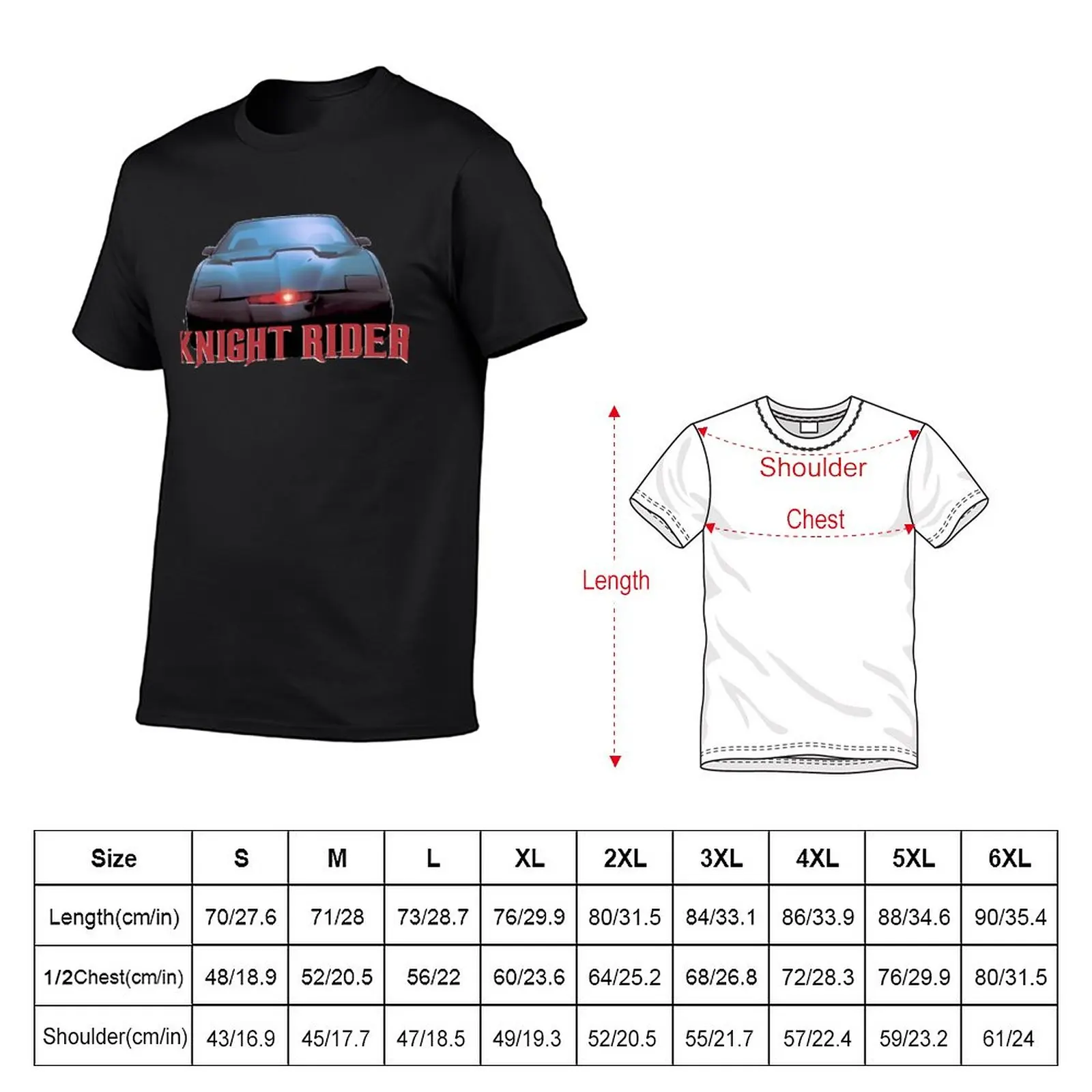 New KITT Knight Rider T-Shirt T-shirt for a boy kawaii clothes custom t shirt t shirt man clothes for men