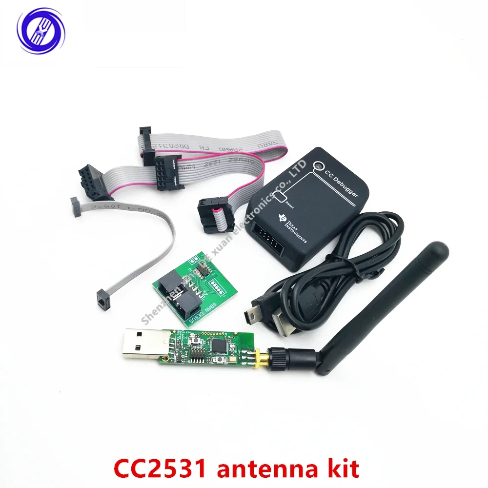 CC2531 Zigbee Emulator CC-Debugger USB Programmer CC2540 CC2531 Sniffer with antenna Bluetooth Module Connector Downloader Cable